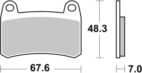 Pastilla de freno SBS P933-HS - Imagen 2