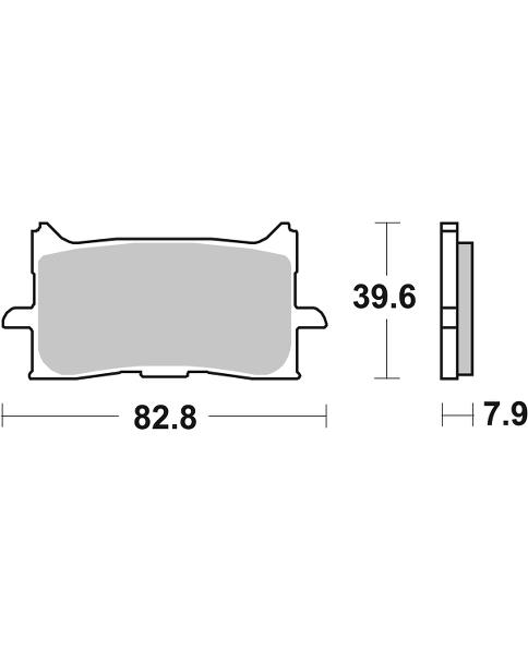 Pastilla de freno SBS P940-HS - Imagen 2