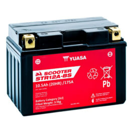 BATERIA YUASA STR12A-BS-CP SIN MANTENIMIENTO SCOOTER RANGE