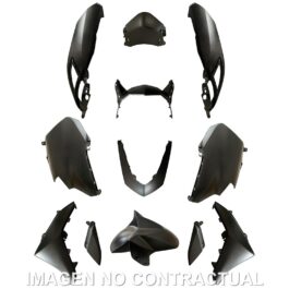 KIT PLASTICOS HERT YAMAHA N-MAX 125 12 PIEZAS NEGRO MATE