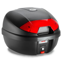 MALETA KAPPA ML 30 LTS K30 NEGRO BASE/N C/CATAD ROJO Monolock