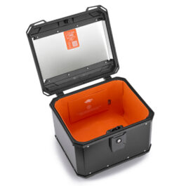 MALETA KAPPA ML 50LTS K´METROBOX ALUMINIO NEGRO Monolock